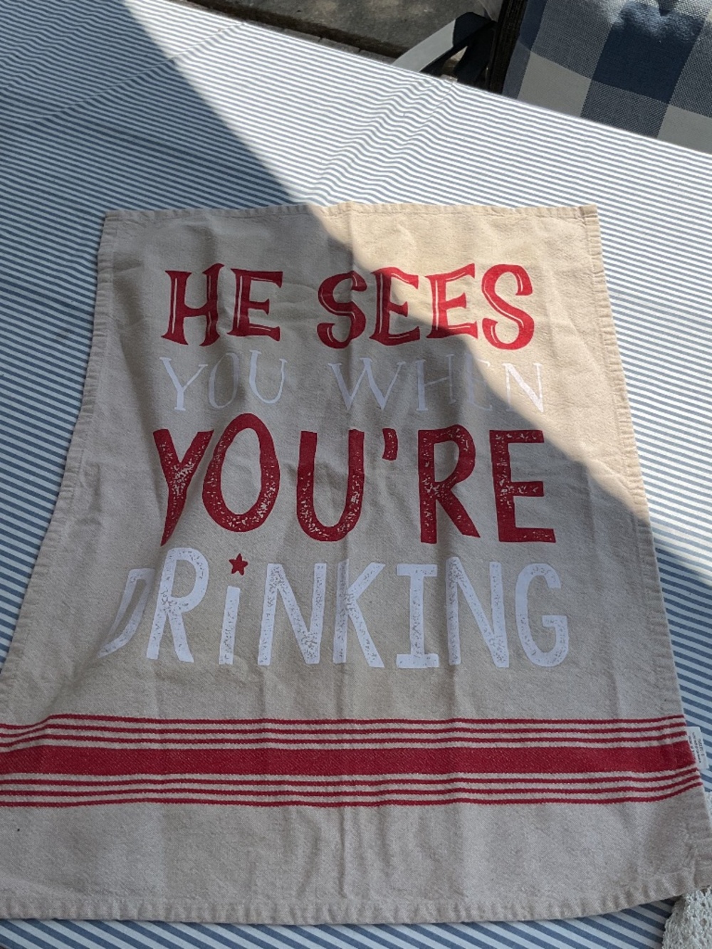 CHRISTMAS tea towel NEW
